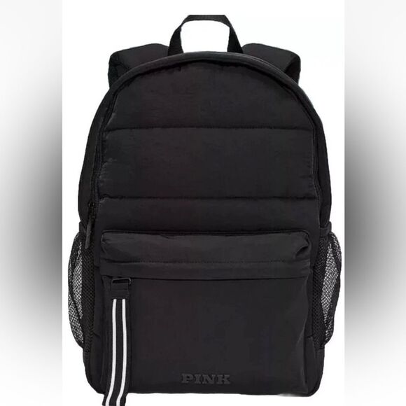 PINK Victoria\'s Secret Black Backpack Minimalist Design main image 4